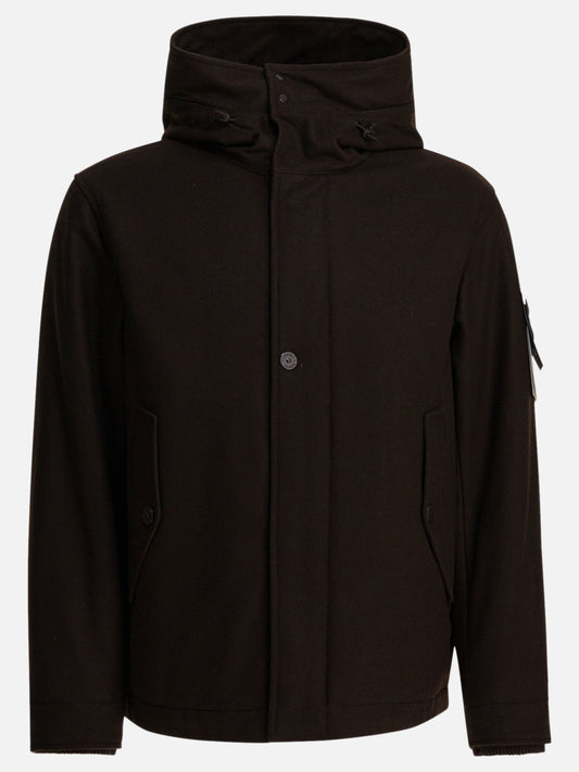 Parka Logo  Marrone - Stone Island Uomo | PDP | VIETTI Online Store 
