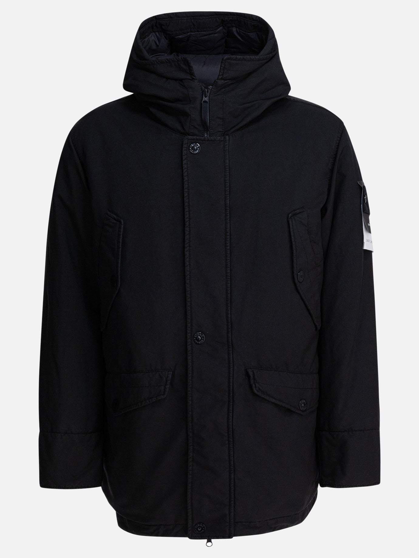 Down jackets Logo  Black - Stone Island Men | PDP | VIETTI Online Store | Zoom-Modal
