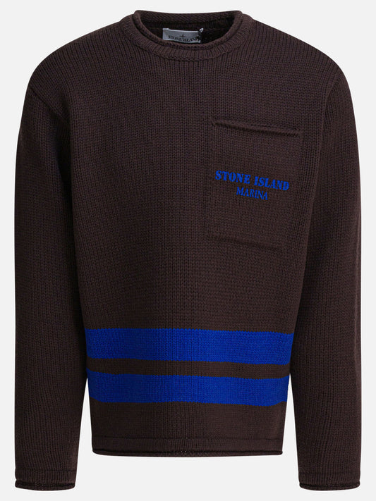 Maglioni girocollo Logo  Marrone - Stone Island Uomo | PLP | VIETTI Online Store 
