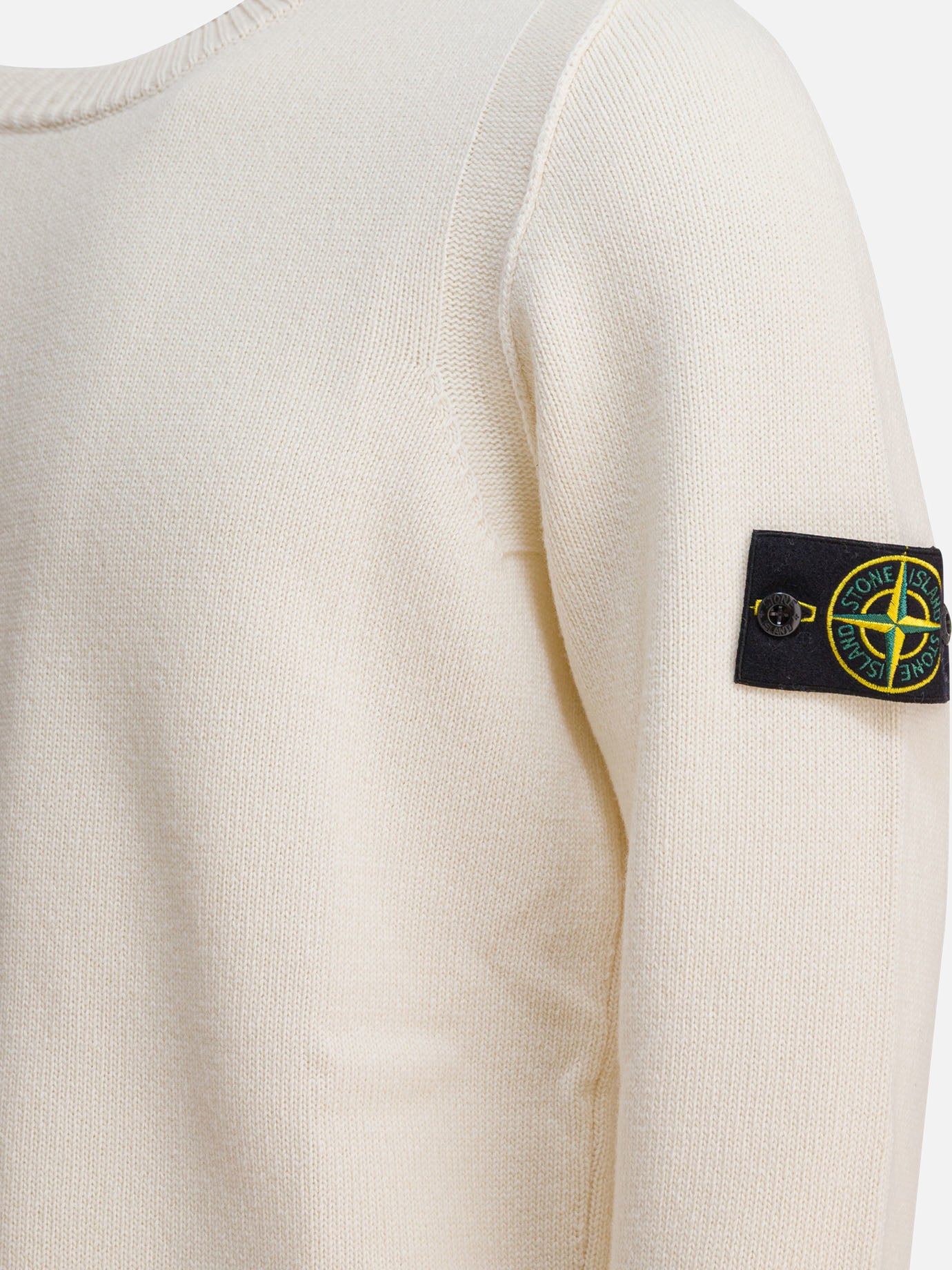 Crewneck sweaters Logo  White - Stone Island Men | PDP | VIETTI Online Store | thumbnail_4