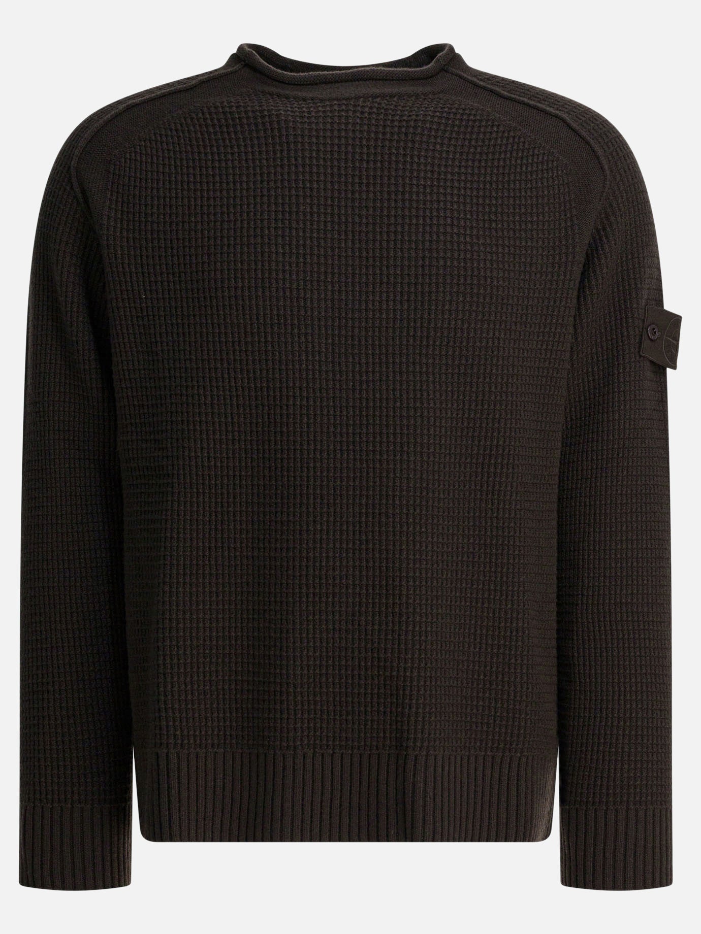 Maglioni girocollo Logo  Marrone - Stone Island Uomo | PDP | VIETTI Online Store | Zoom-Modal

