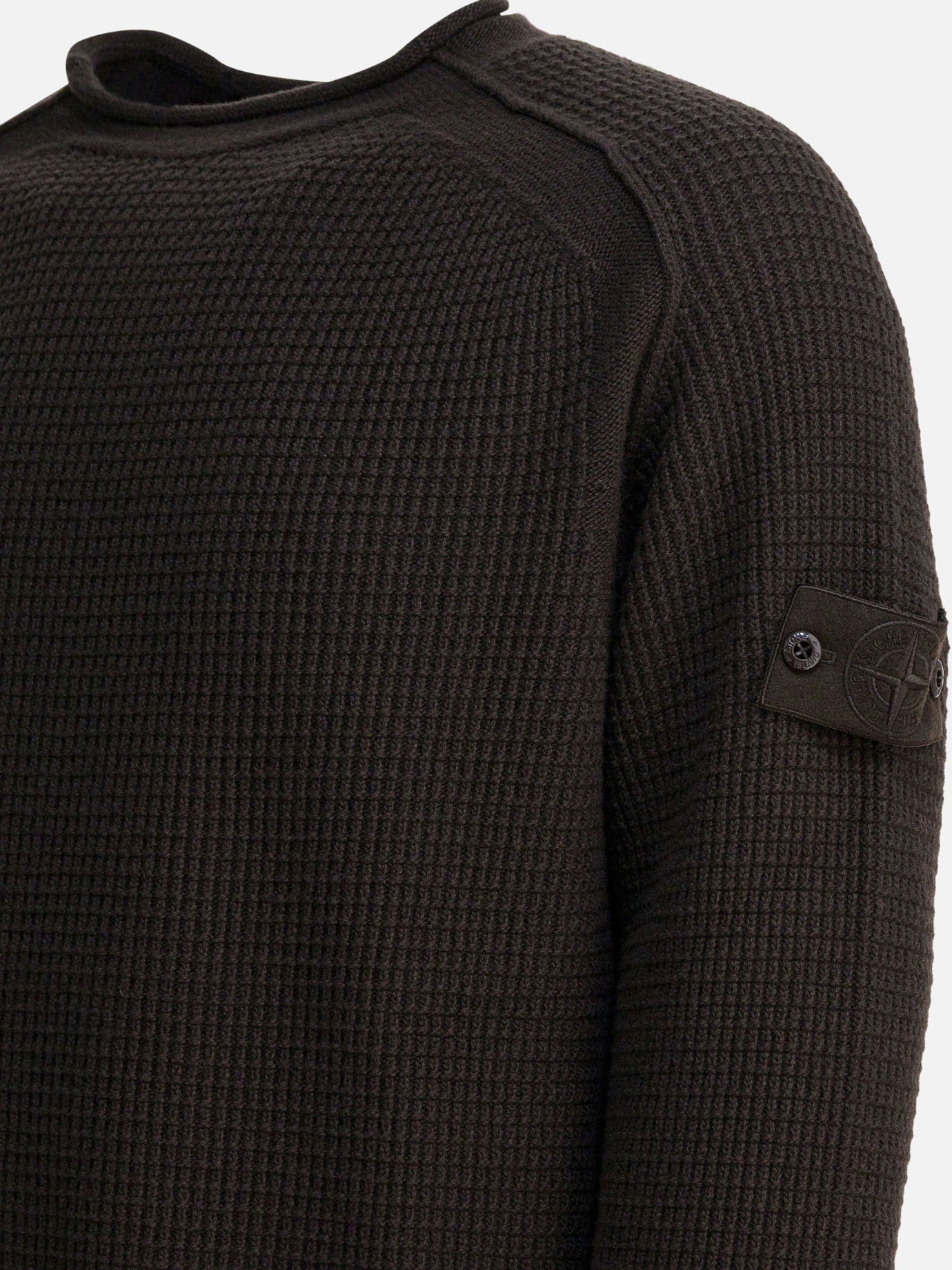 Maglioni girocollo Logo  Marrone - Stone Island Uomo | PDP | VIETTI Online Store | Zoom-Modal_4
