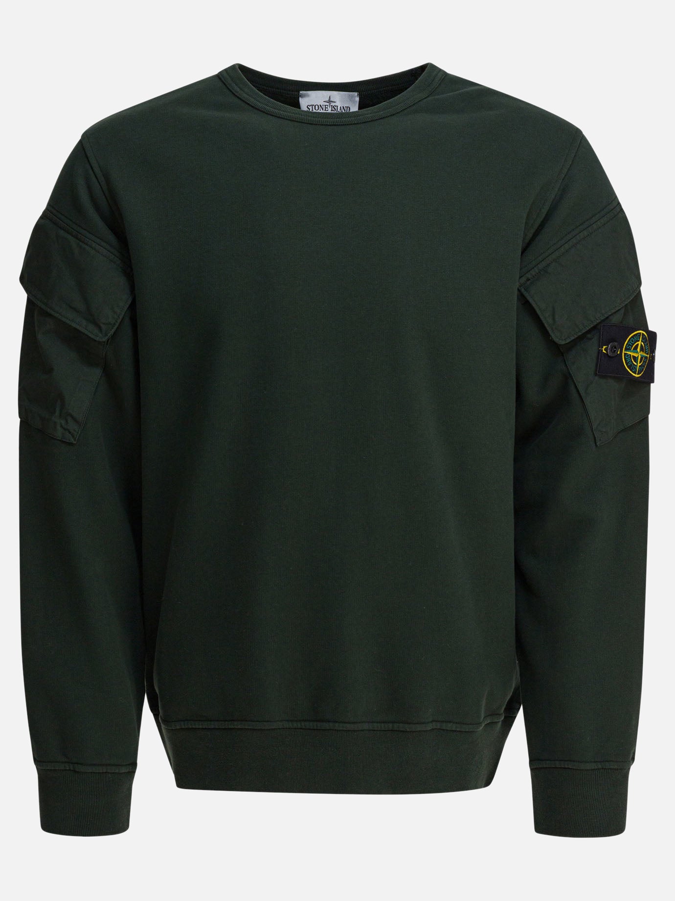 Crewnecks Logo  Green - Stone Island Men | PDP | VIETTI Online Store | thumbnail
