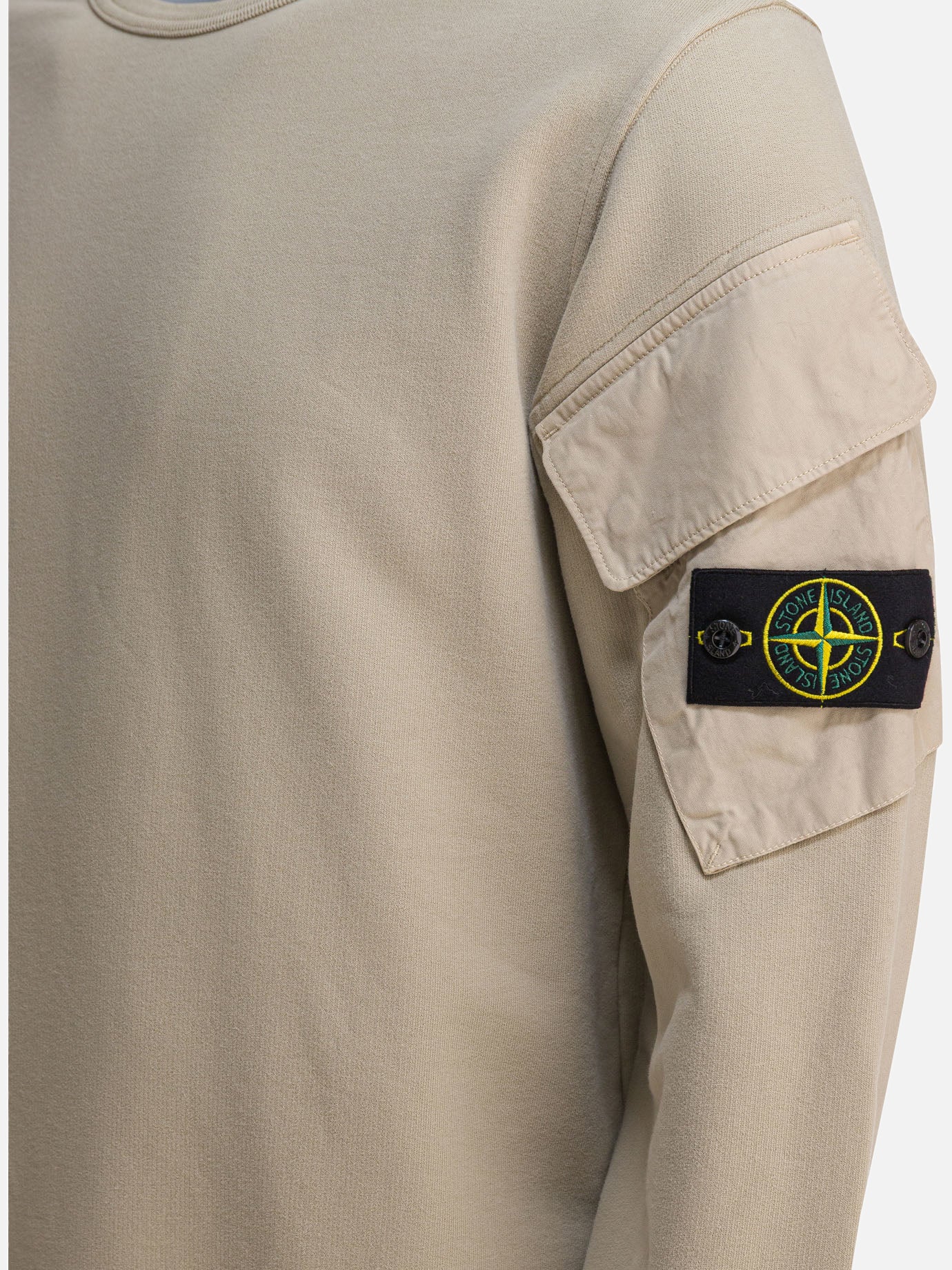 Crewnecks Logo  Beige - Stone Island Men | PDP | VIETTI Online Store | Zoom-Modal_4
