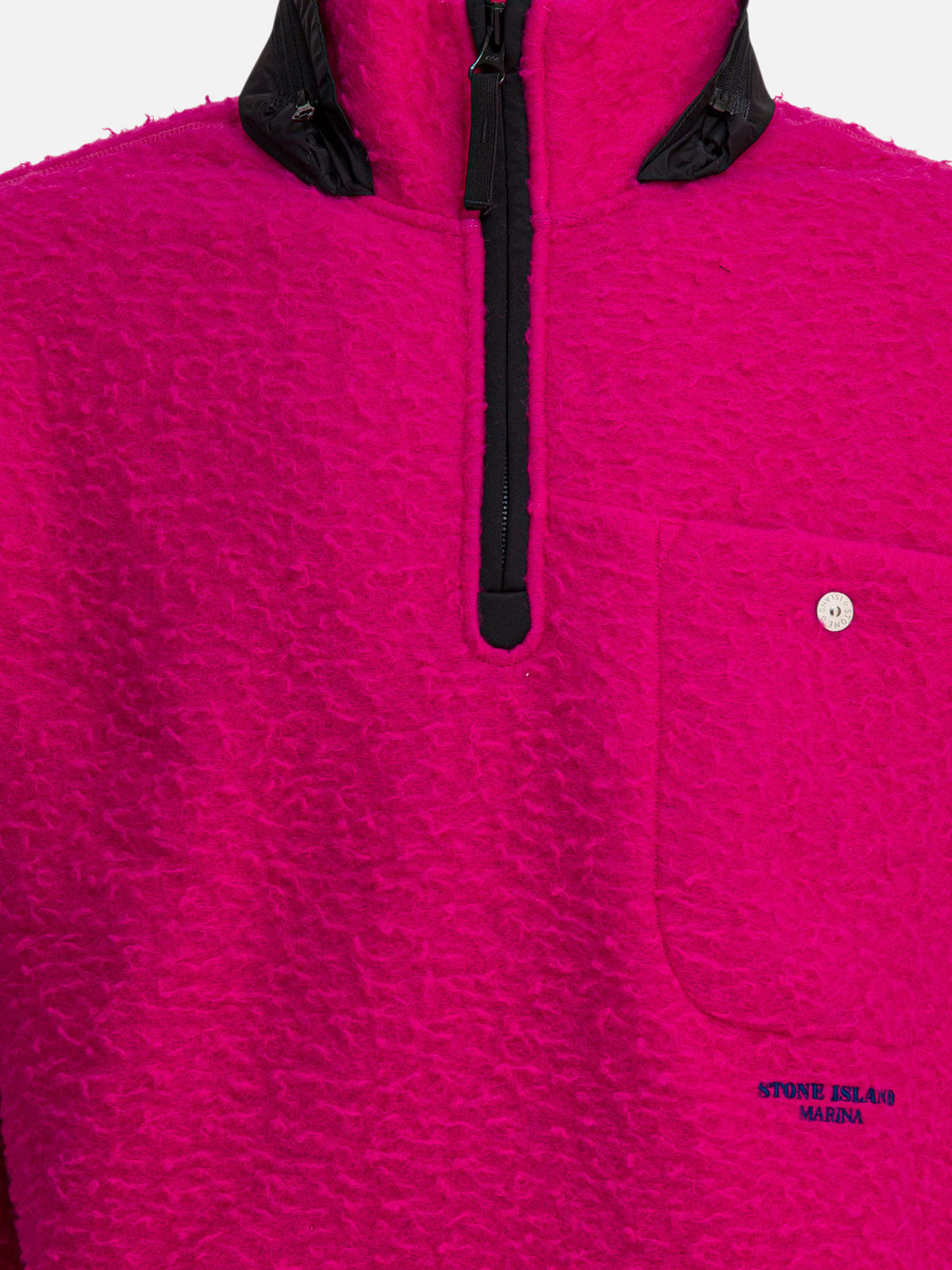 Stone Island Ratteen wool sweatshirt Fuchsia - VIETTI