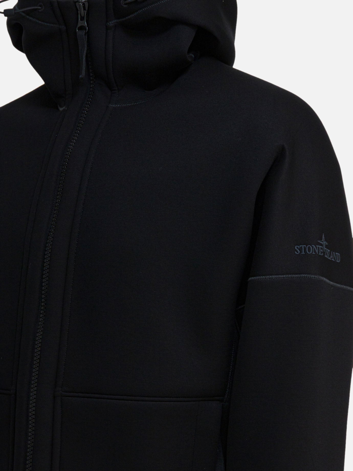 Giacche leggere & Trapuntate Solid colour  Nero - Stone Island Uomo | PDP | VIETTI Online Store | thumbnail_4