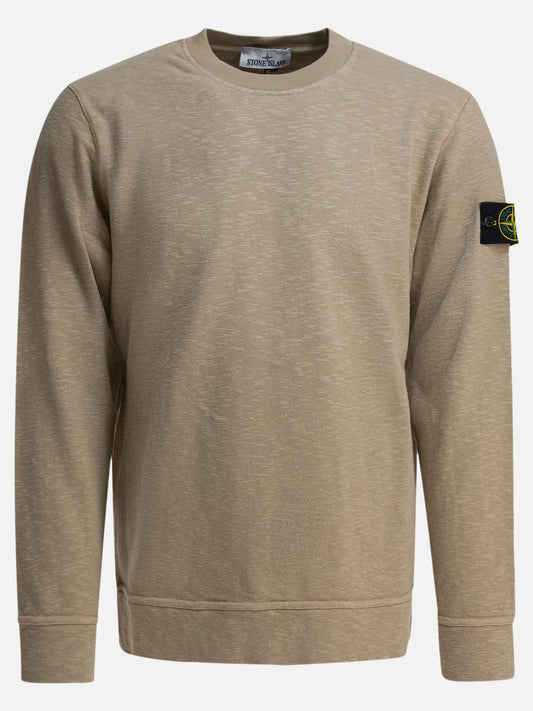 Felpe girocollo Logo  Beige - Stone Island Uomo | PDP | VIETTI Online Store 
