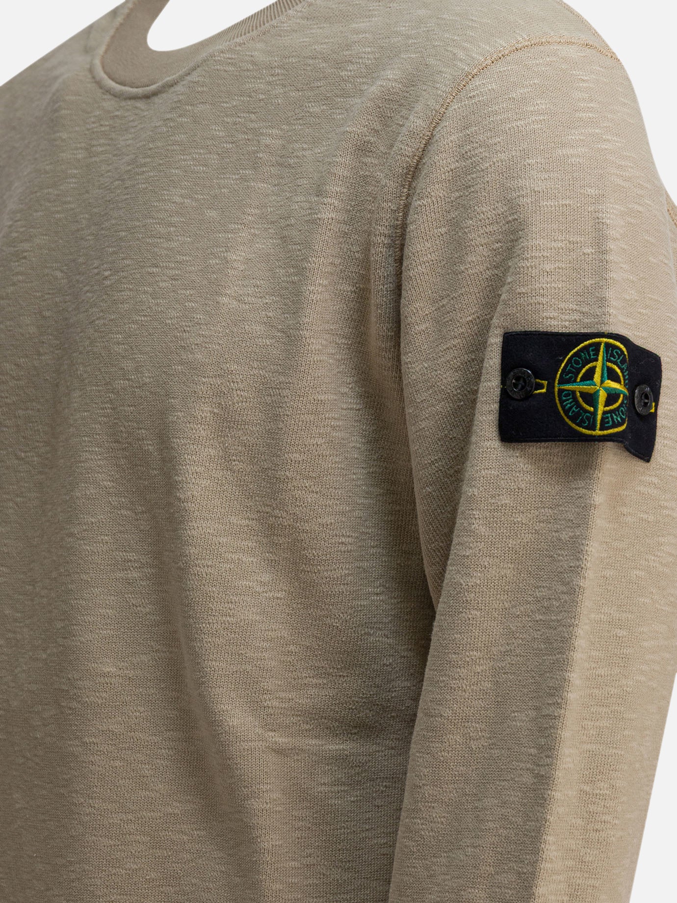 Felpe girocollo Logo  Beige - Stone Island Uomo | PDP | VIETTI Online Store | thumbnail_4