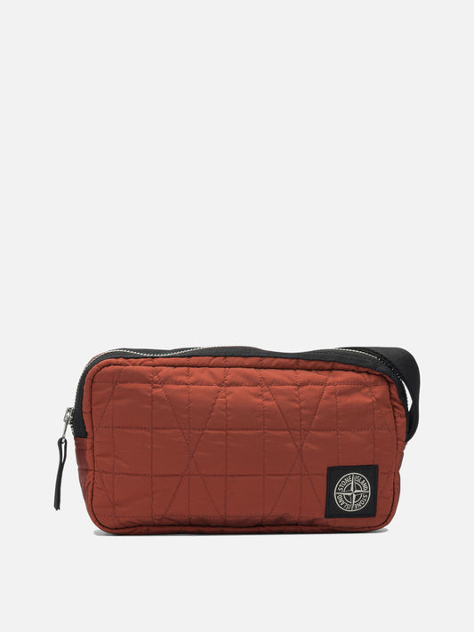 Stone Island Quilted Nylon Metal Clutch Bag Red

