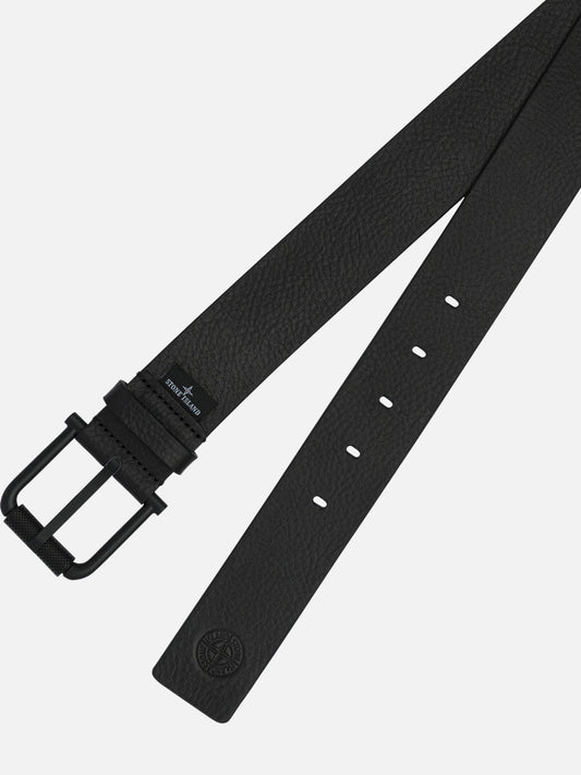 Cinture in pelle 100% calf leather  Nero - Stone Island Uomo | PLP | VIETTI Online Store 
