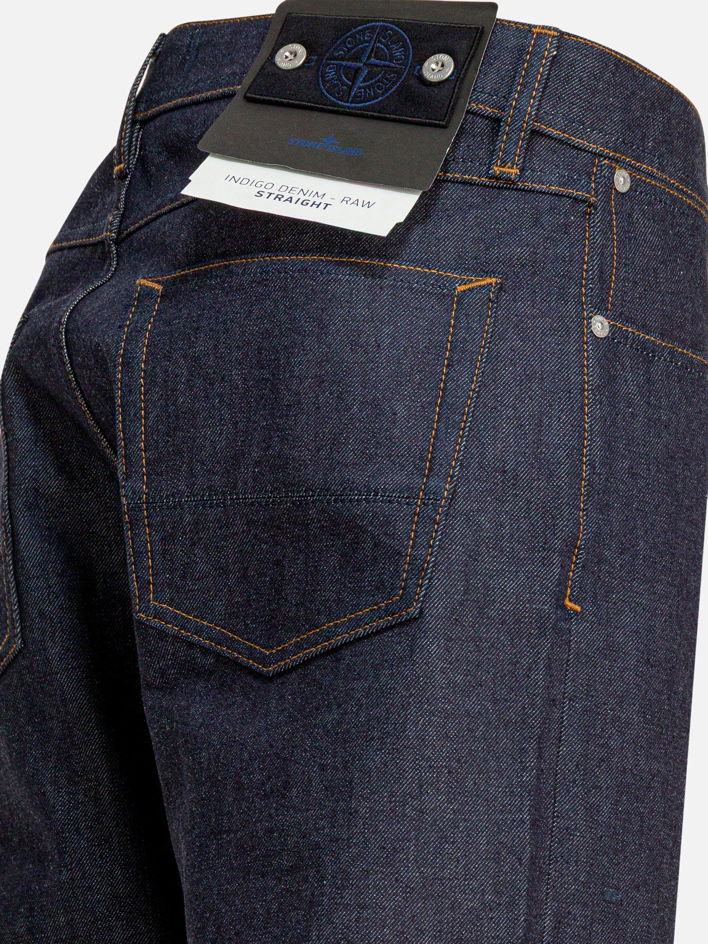 Straight-leg jeans Solid colour  Blue - Stone Island Men | PDP | VIETTI Online Store | thumbnail_4
