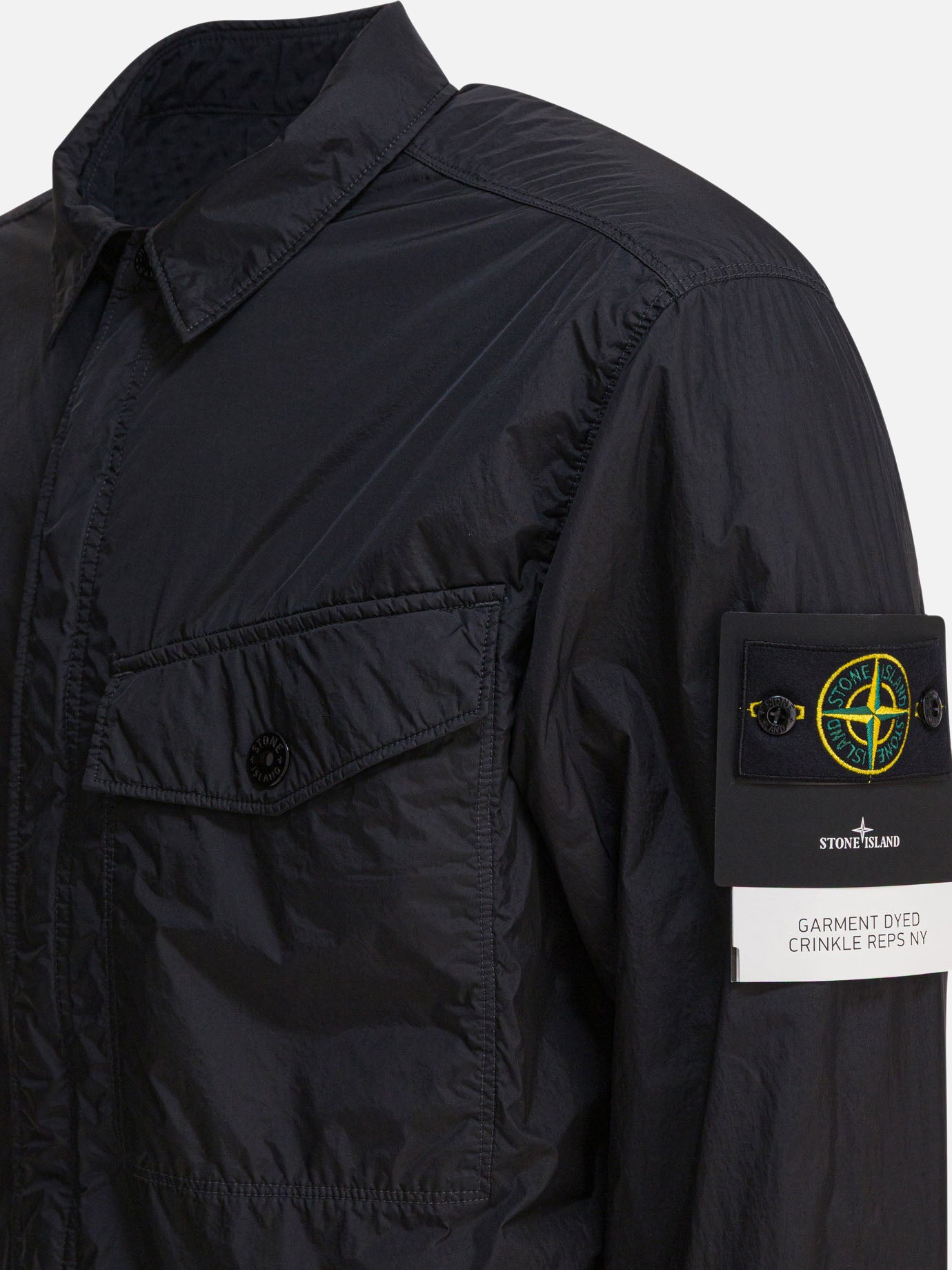 Giacche overshirt Solid colour  Nero - Stone Island Uomo | PDP | VIETTI Online Store | thumbnail_4