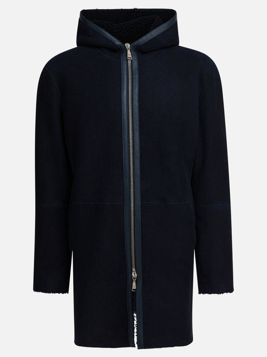 Long coats Solid colour  Blue - Tagliatore Men | PLP | VIETTI Online Store 
