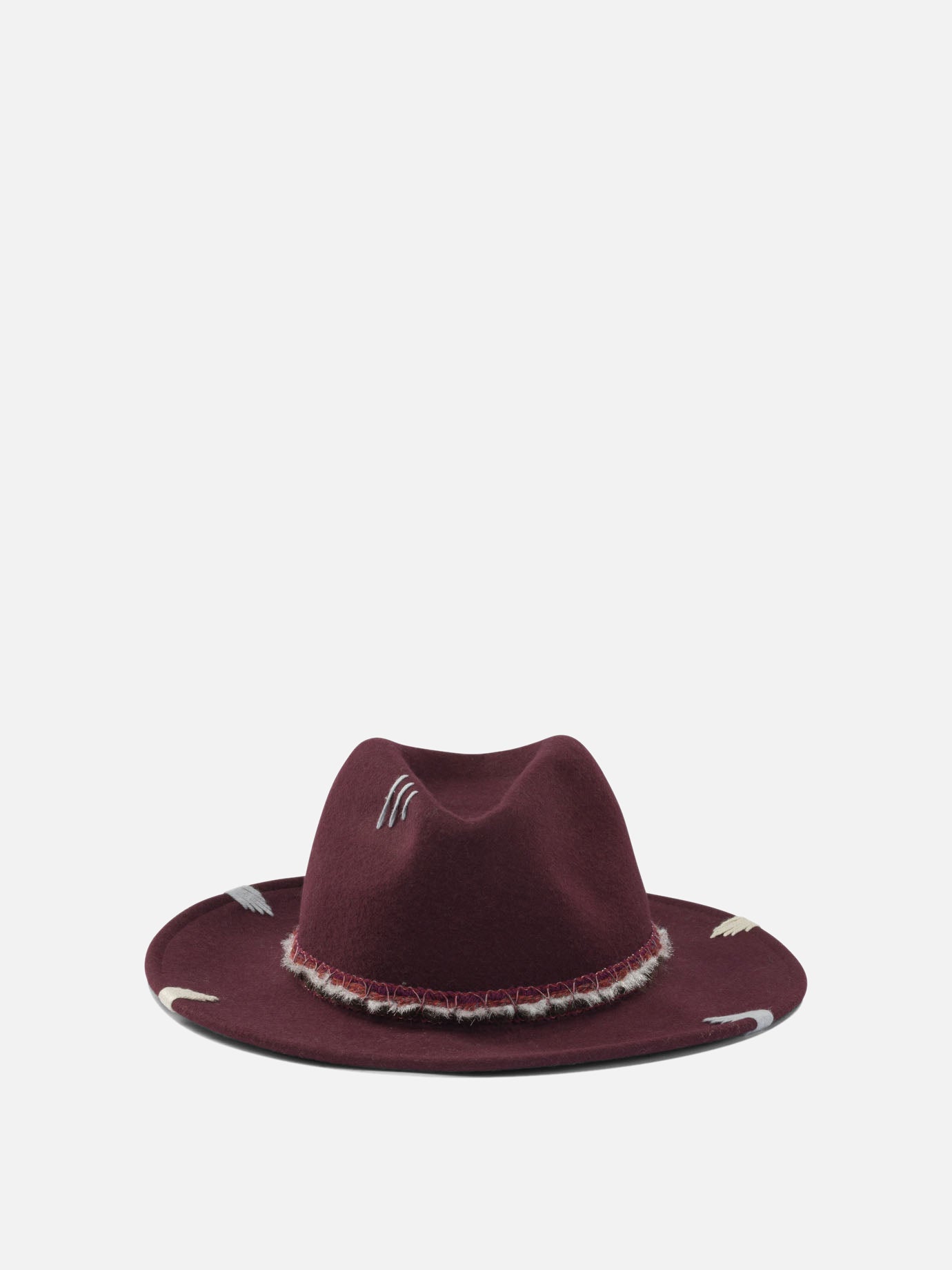 Cappelli classici 100% wool  Bordeaux - The Hat Gang Donna | PDP | VIETTI Online Store | Zoom-Modal
