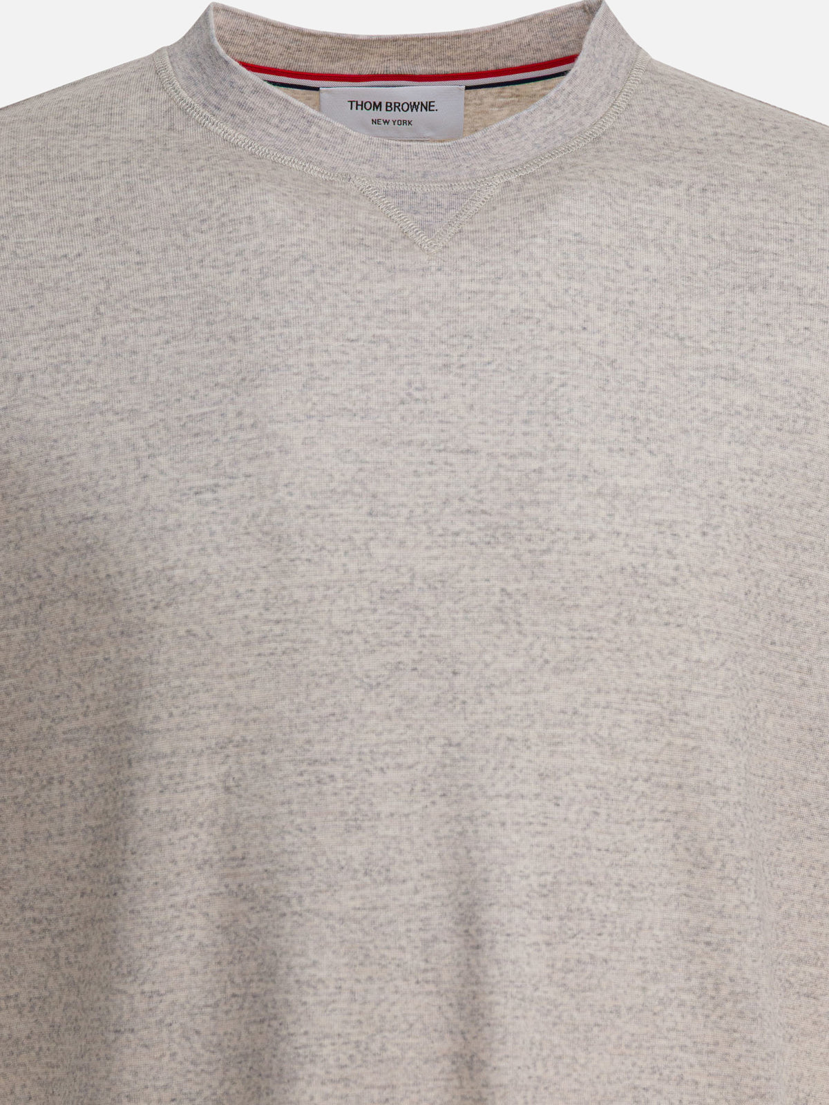 Thom Browne Wool T-shirt "4Bar" Grey - VIETTI