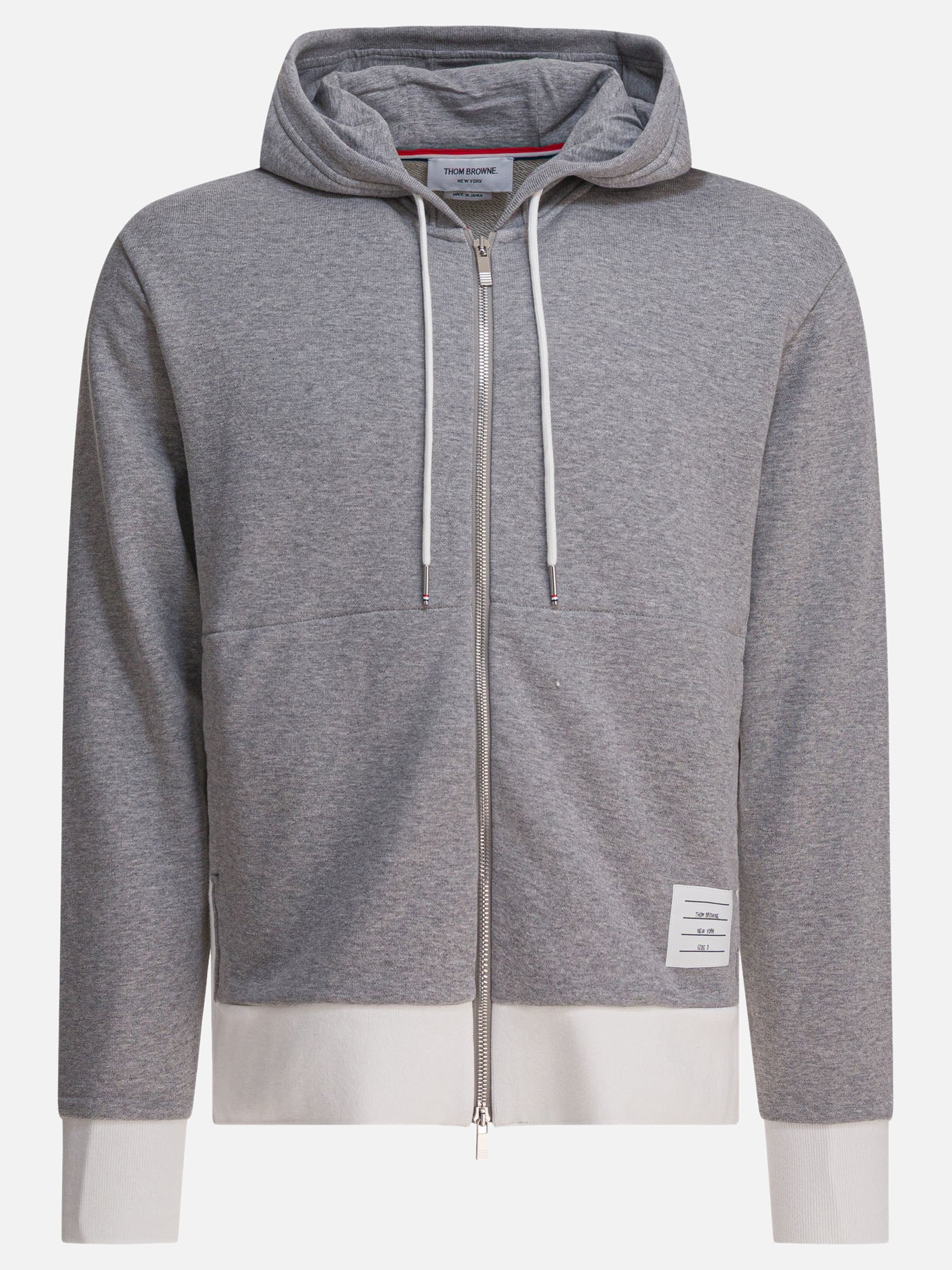 Felpe con zip Solid colour  Grigio - Thom Browne Uomo | PDP | VIETTI Online Store | Zoom-Modal
