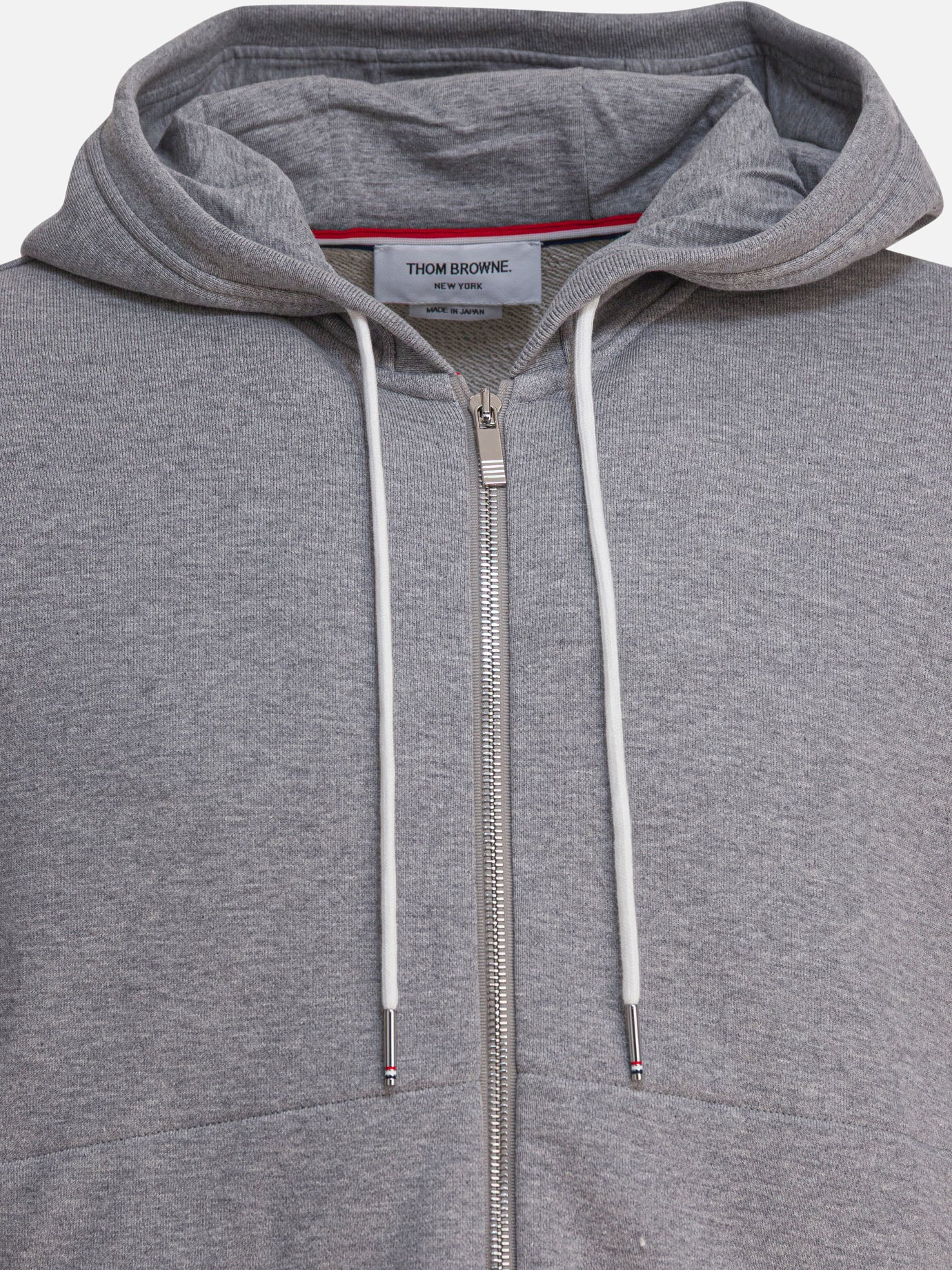 Felpe con zip Solid colour  Grigio - Thom Browne Uomo | PDP | VIETTI Online Store | Zoom-Modal_3
