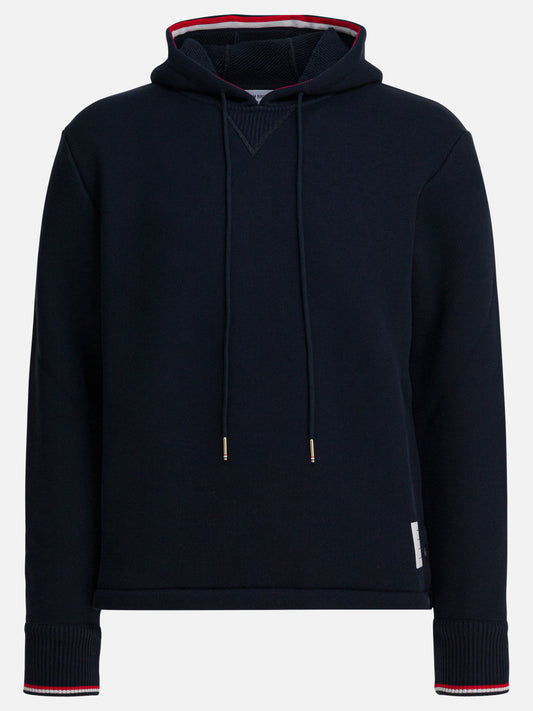 Felpe con cappuccio Solid colour  Blu - Thom Browne Uomo | PDP | VIETTI Online Store 
