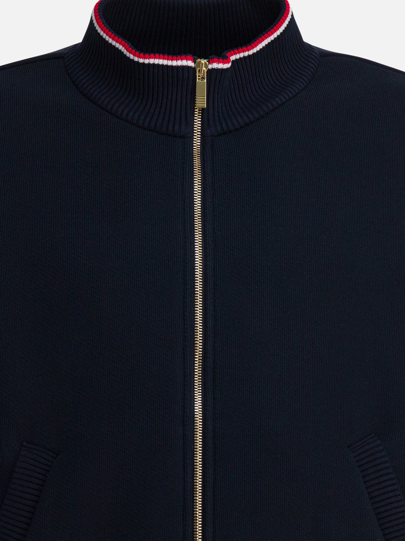 Felpe con zip Solid colour  Blu - Thom Browne Uomo | PDP | VIETTI Online Store | thumbnail_3