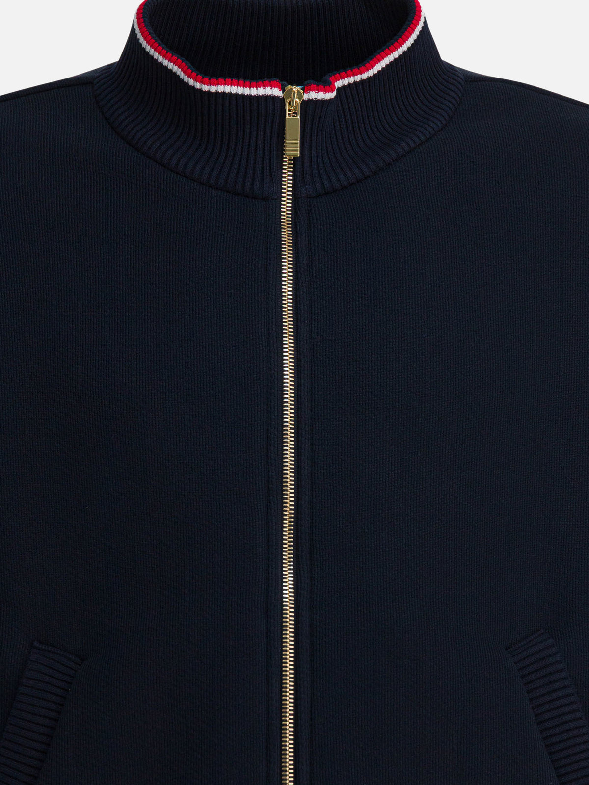 Thom Browne Zipper Sweatshirt Blue - VIETTI