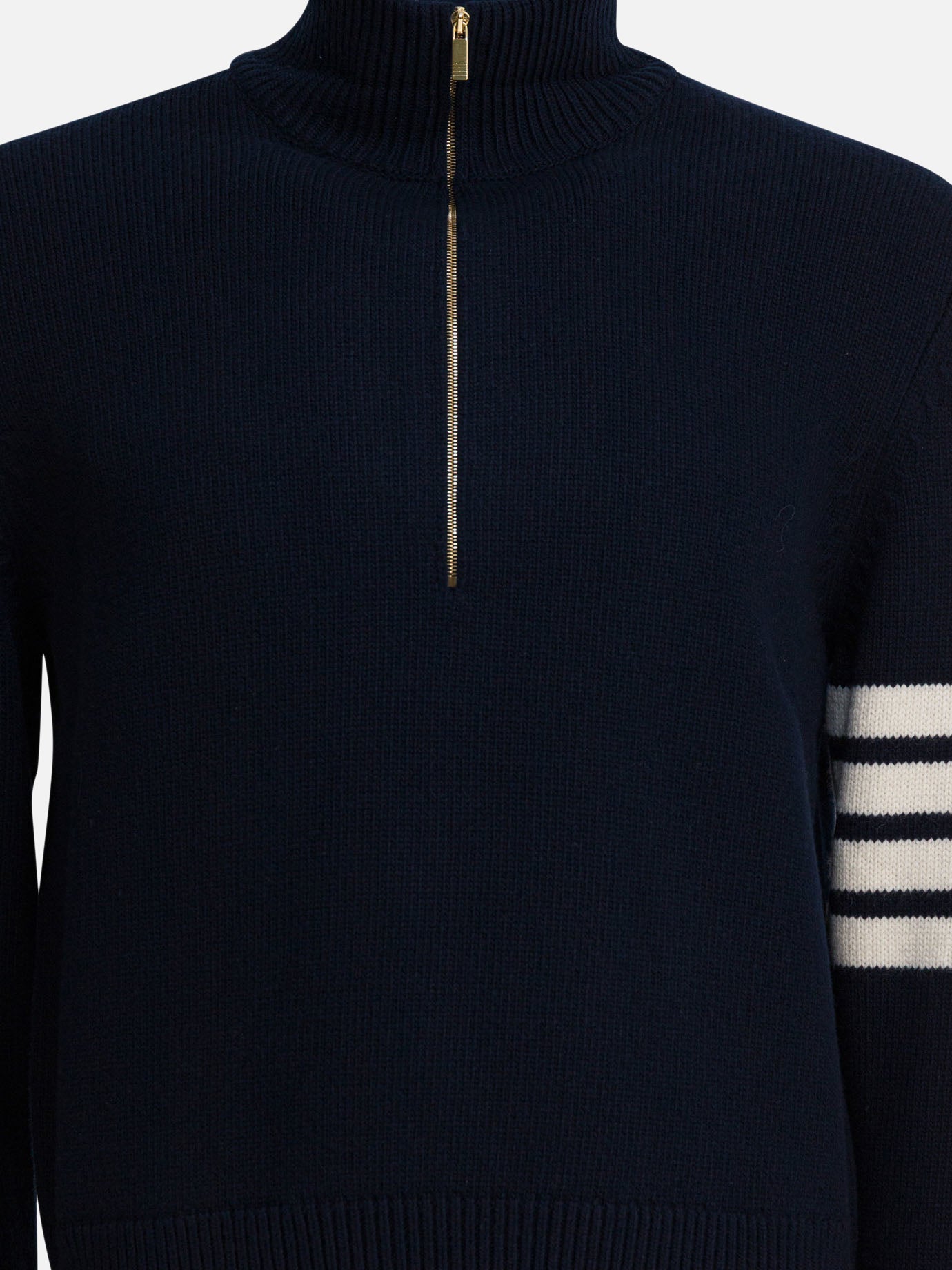 Maglioni con zip Solid colour  Blu - Thom Browne Uomo | PDP | VIETTI Online Store | Zoom-Modal_3
