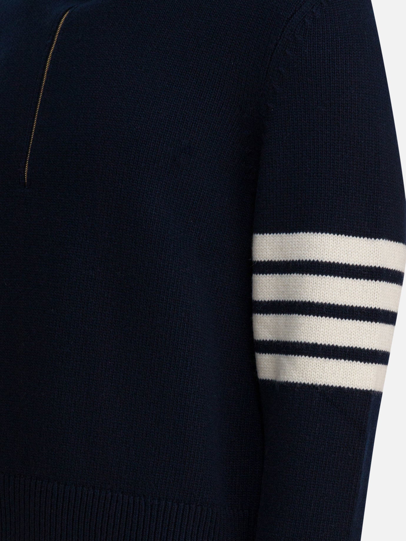 Maglioni con zip Solid colour  Blu - Thom Browne Uomo | PDP | VIETTI Online Store | thumbnail_4