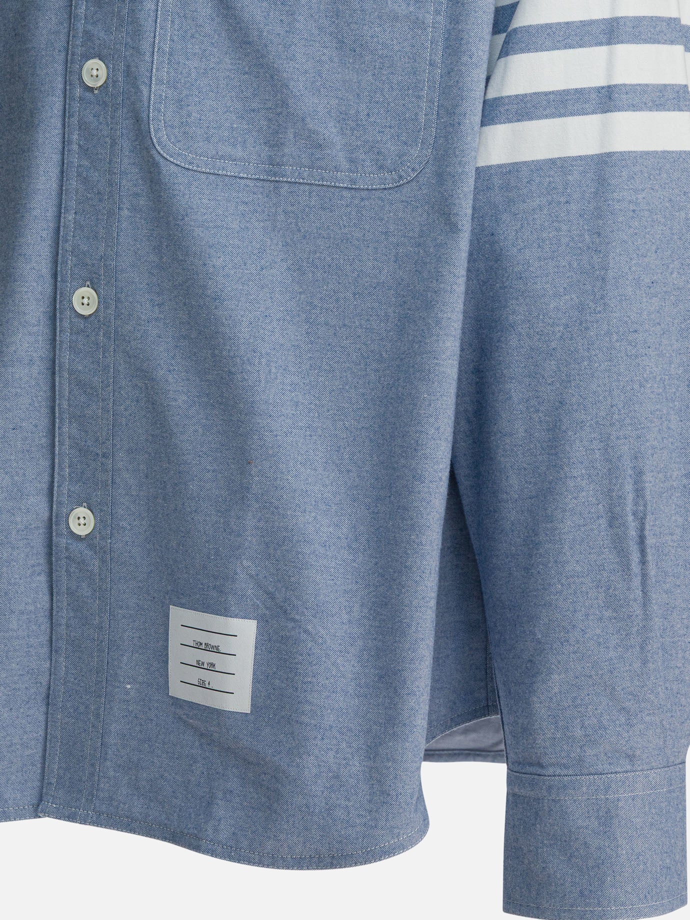 Casual shirts Logo  Light blue - Thom Browne Men | PDP | VIETTI Online Store | thumbnail_4
