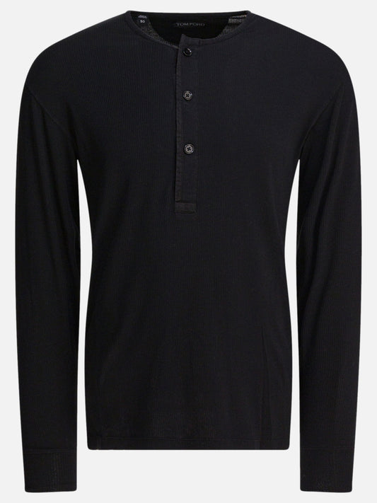 T-shirt girocollo Solid colour  Nero - Tom Ford Uomo | PDP | VIETTI Online Store 

