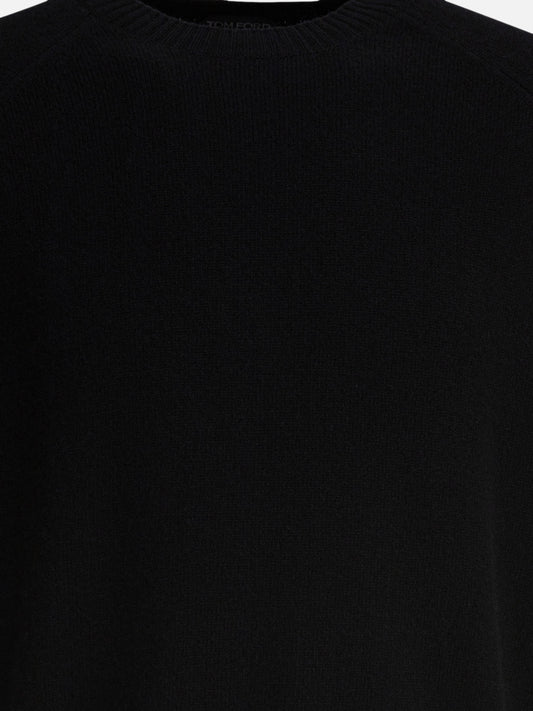 Tom Ford Wool and cashmere crewneck sweater Black

