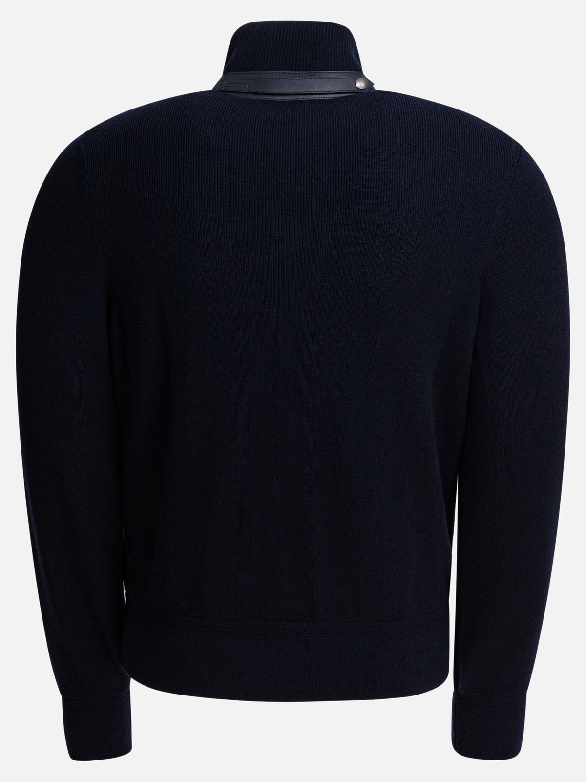 Tom Ford Nylon and wool short down jacket Blue