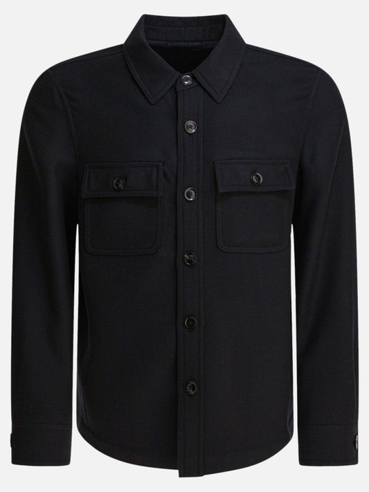 Giacche overshirt Solid colour  Nero - Tom Ford Uomo | VIETTI Online Store 
