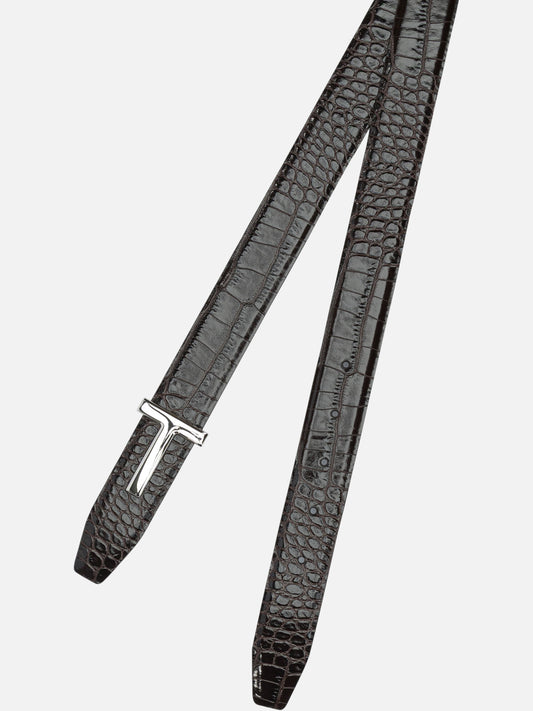 Cinture in pelle 100% calf leather  Marrone - Tom Ford Uomo | PLP | VIETTI Online Store | 2
