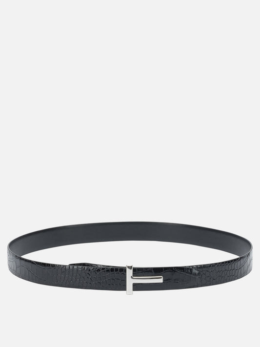 Cinture in pelle 100% calf leather  Nero - Tom Ford Uomo | PLP | VIETTI Online Store 
