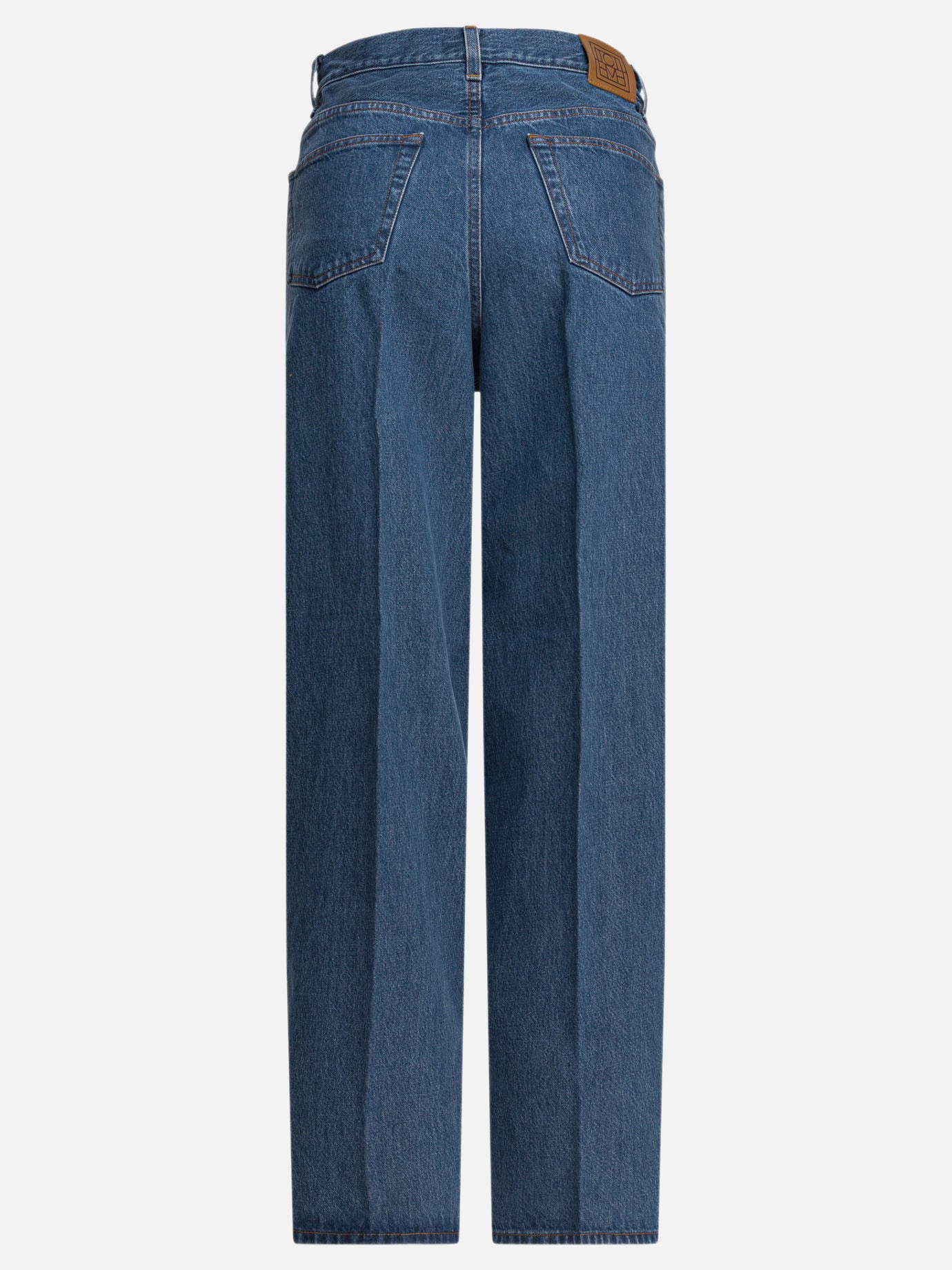 Wide-leg jeans Solid colour  Blue - Toteme Women | PDP | VIETTI Online Store | Zoom-Modal_2
