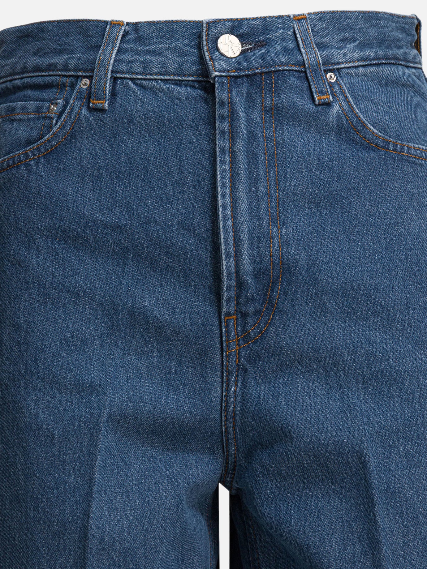 Wide-leg jeans Solid colour  Blue - Toteme Women | PDP | VIETTI Online Store | Zoom-Modal_3
