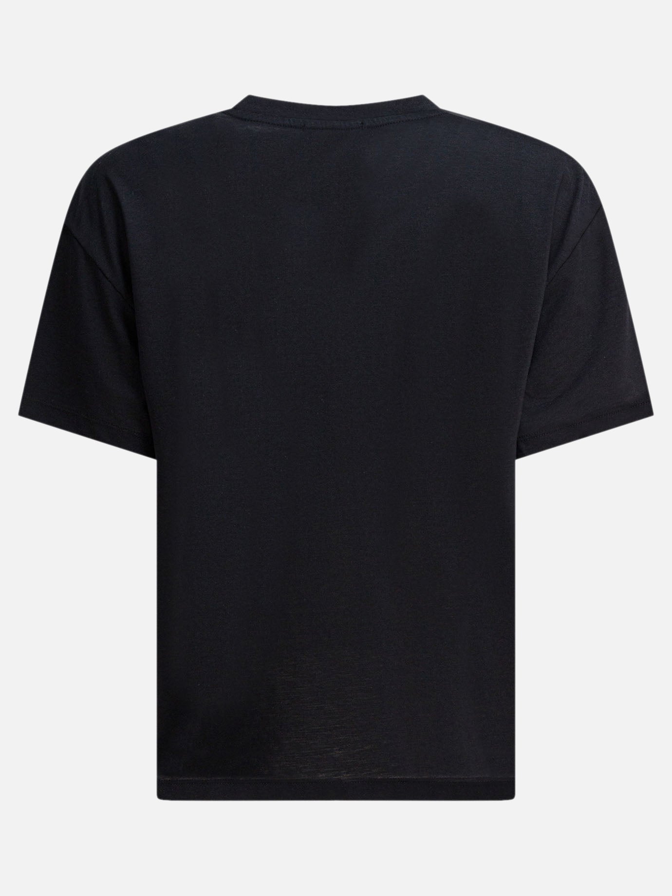Crewneck t-shirts Solid colour  Black - Toteme Women | PDP | VIETTI Online Store | Zoom-Modal_2
