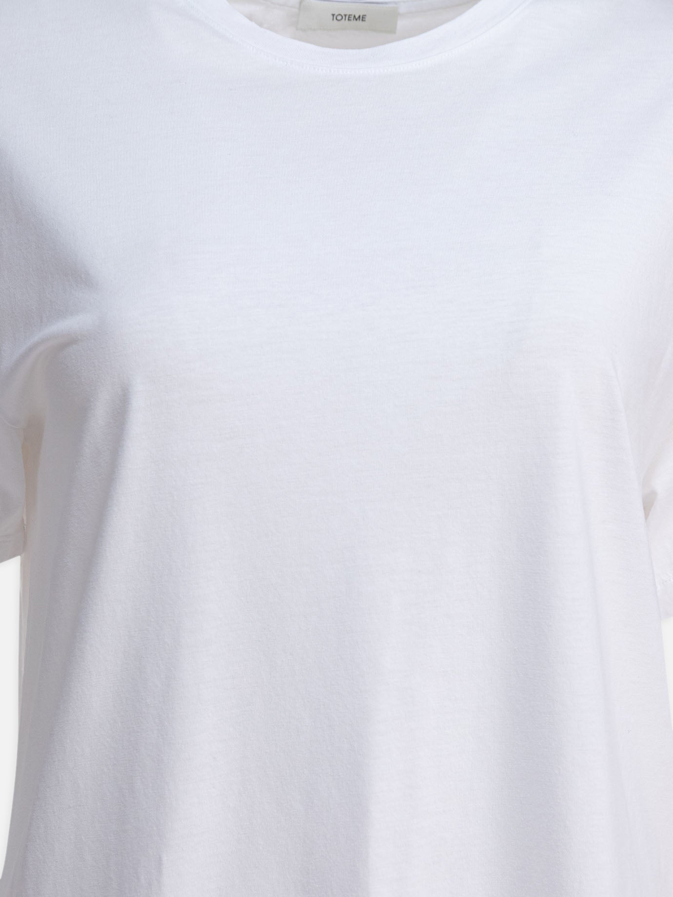Crewneck t-shirts Solid colour  White - Toteme Women | PDP | VIETTI Online Store | thumbnail_3