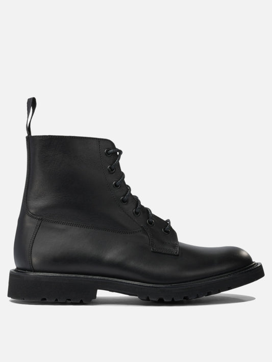 Lace-up boots 100% leather - 100% rubber  Black - Tricker's Men | VIETTI Online Store 
