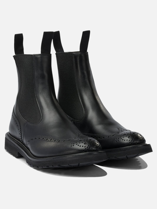 Pull-on boots 100% leather - 100% rubber  Black - Tricker's Men | VIETTI Online Store | 2
