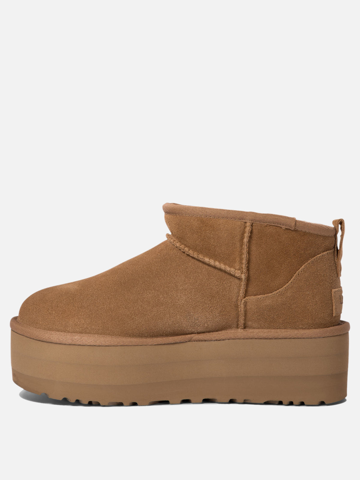Ugg "Classic Ultra Mini Platform" Pull-On Ankle Boots Brown - VIETTI