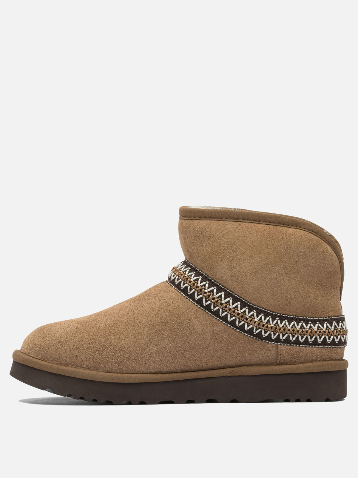 Ugg "Classic Mini Crescent" ankle boots Brown - VIETTI