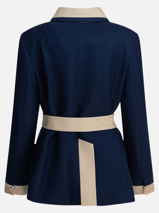 Cappotti corti Solid colour  Blu - Valentino Donna | PDP | VIETTI Online Store | 2
