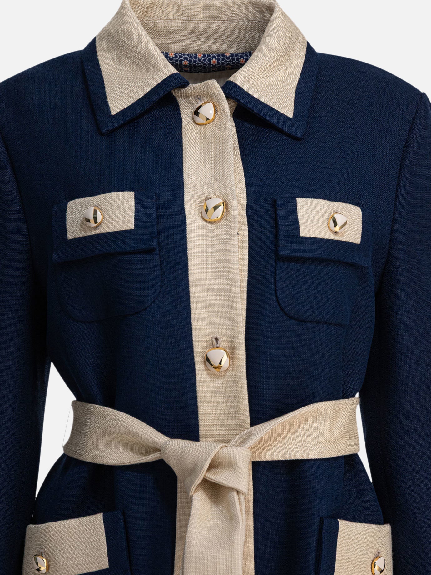 Cappotti corti Solid colour  Blu - Valentino Donna | PDP | VIETTI Online Store | thumbnail_3