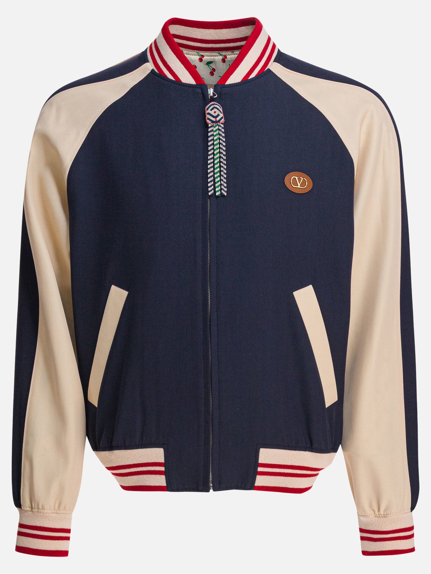 Bomber Logo  Blu - Valentino Uomo | PDP | VIETTI Online Store | Zoom-Modal
