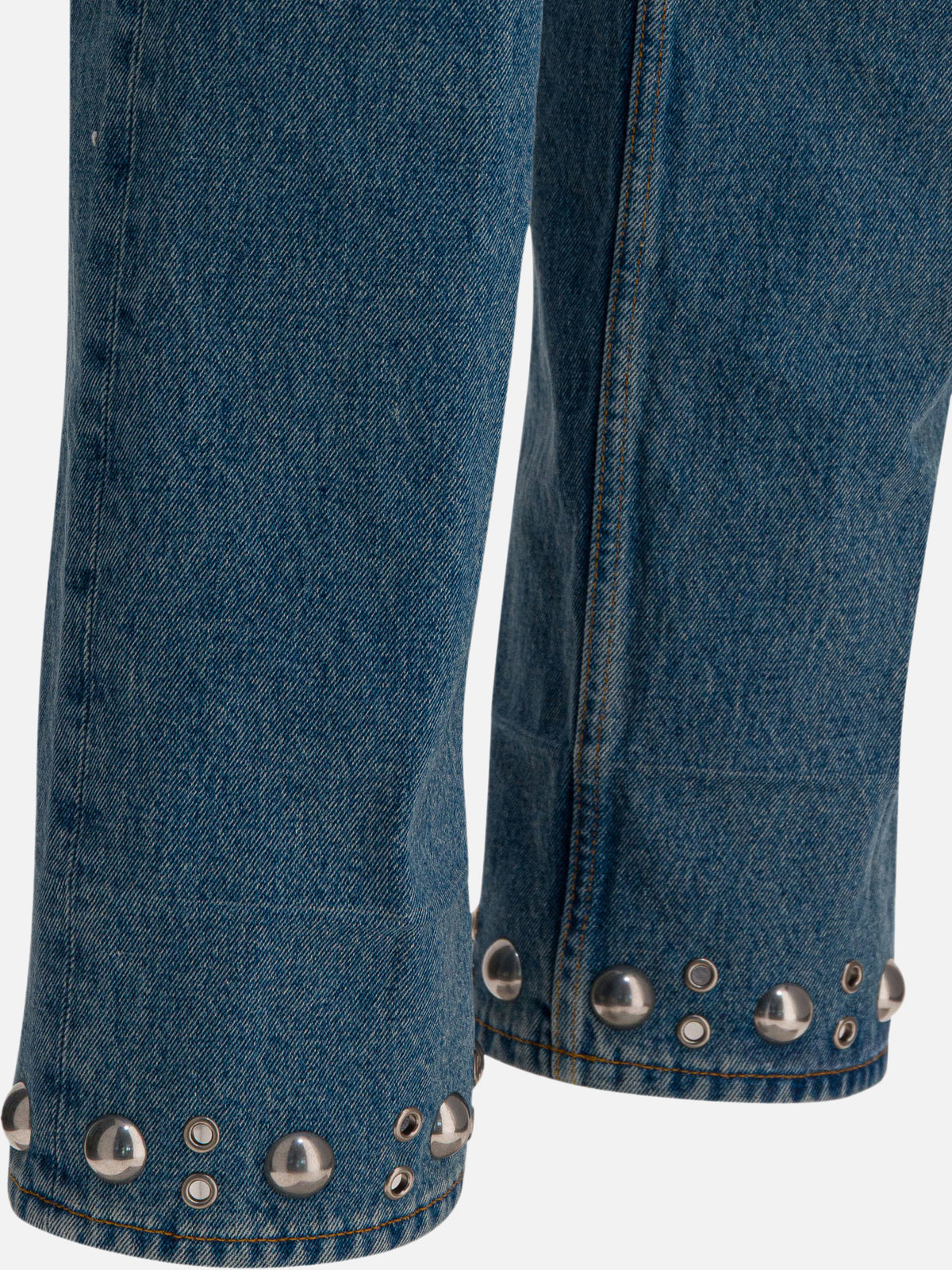 Valentino Jeans with cabochons Light blue