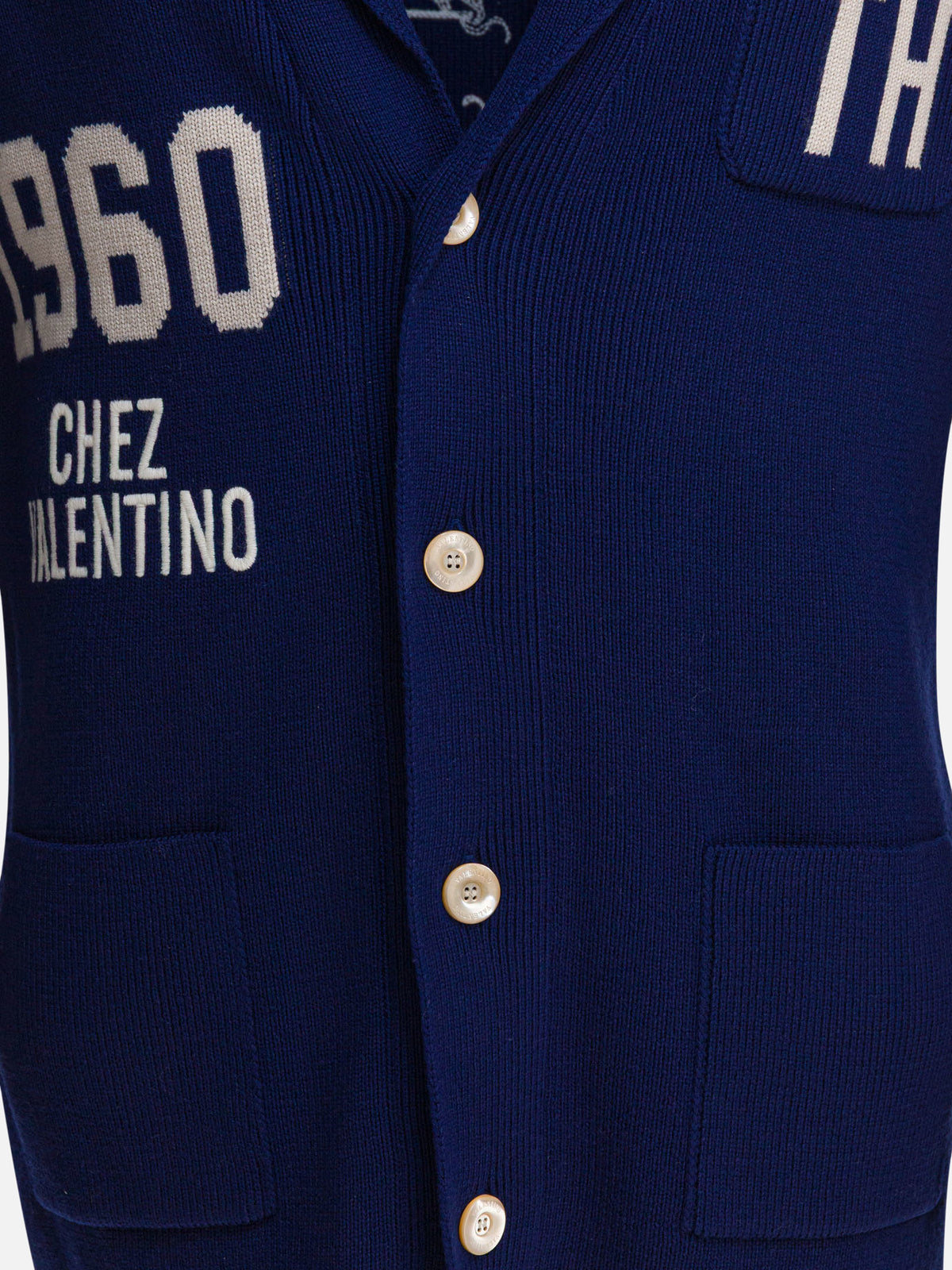 Valentino "Chez Valentino" Cardigan Blue