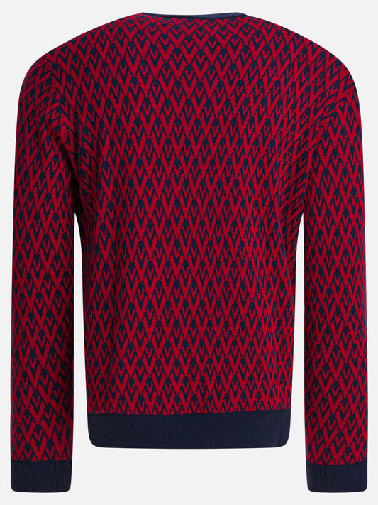 Maglioni girocollo Logo  Blu - Valentino Uomo | VIETTI Online Store | 2
