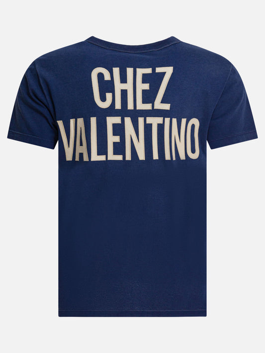Crewneck t-shirts Graphics  Blue - Valentino Men | PDP | VIETTI Online Store | 2
