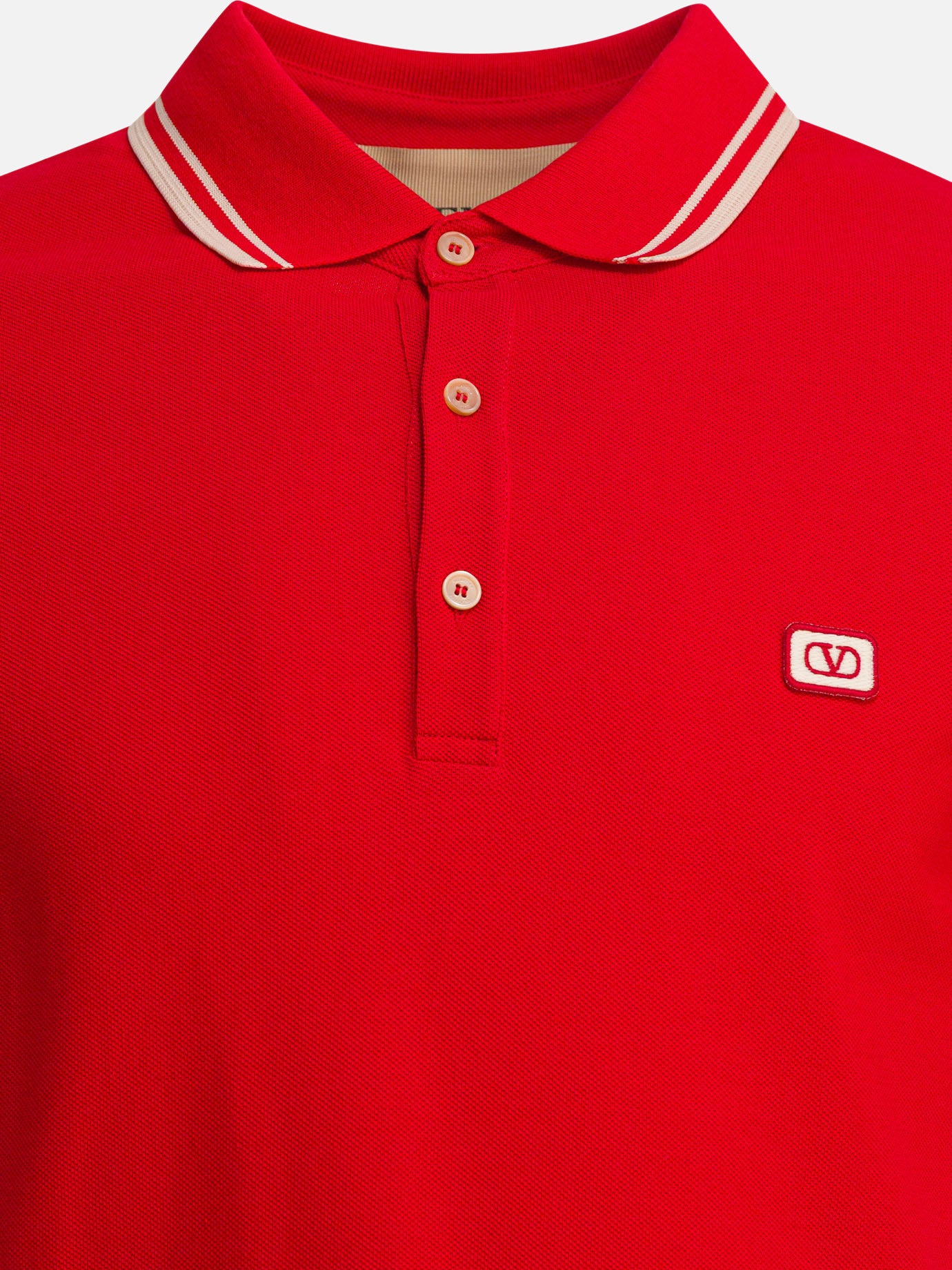 Polo shirts with buttons Logo  Red - Valentino Men | PDP | VIETTI Online Store | thumbnail_3