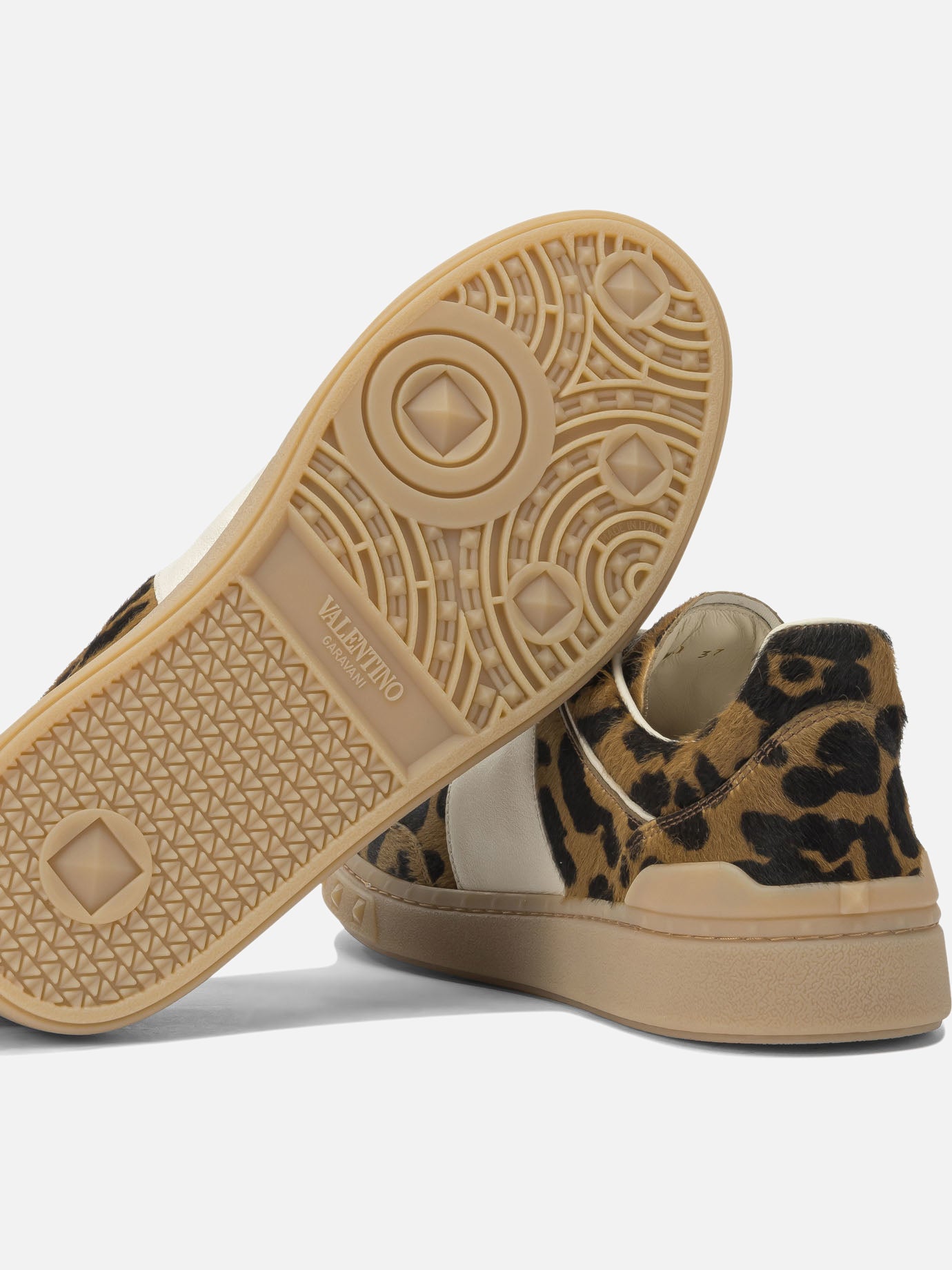 Sneaker basse 100% calf leather - 100% rubber  Marrone - Valentino Garavani Donna | PDP | VIETTI Online Store | thumbnail_5